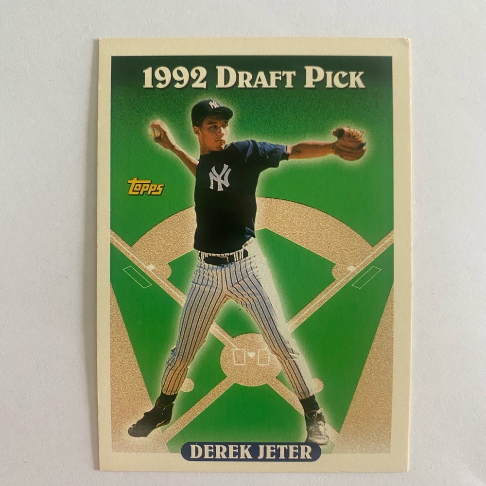 Derek Jeter 1992 Draft Pick Rookie Card Ungraded